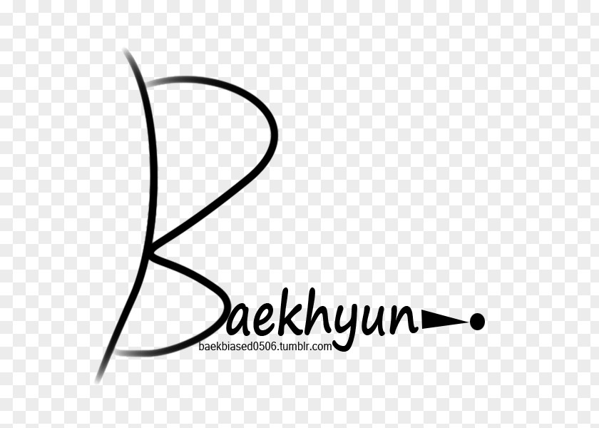 Baekhyun Symbol Logo Design Clip Art Brand Calligraphy PNG