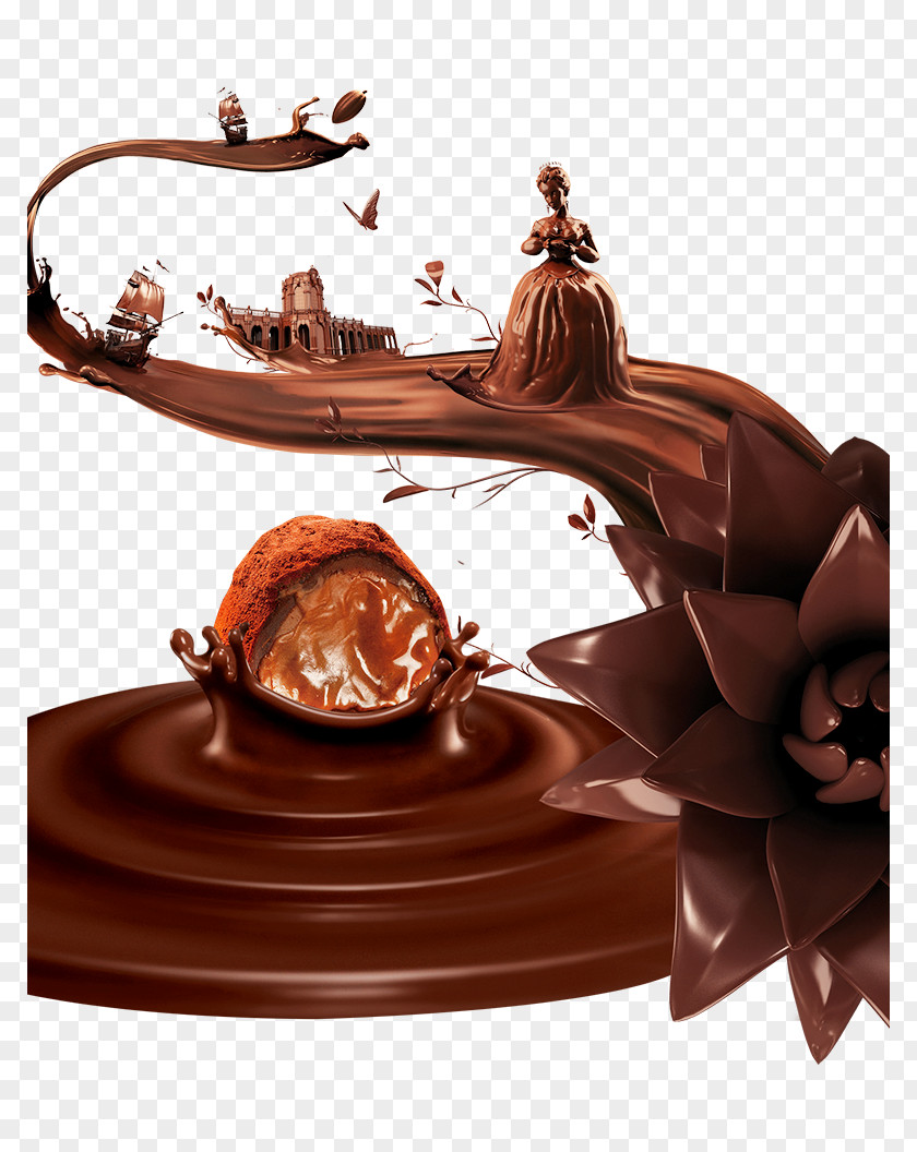 Chocolate Ice Cream Syrup Ganache PNG