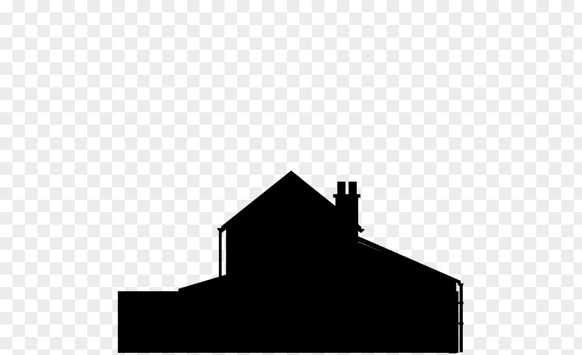 House Black Roof Line Silhouette PNG