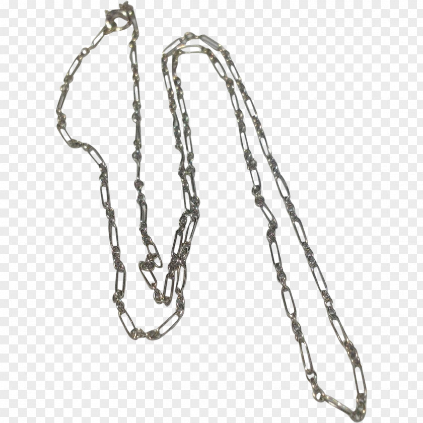 Necklace Paper Clip Chain Gold PNG