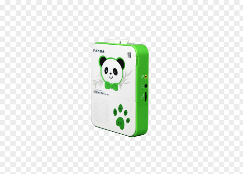 Panda (PANDA) Lovely Shape Language Repeater Learning Machine Giant Download DVD Player Magnetic Tape PNG