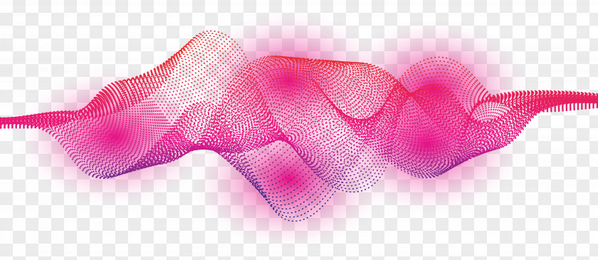 Vector Fantasy Pink Sound Wave Curve Picture Euclidean PNG
