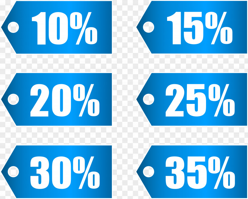 Blue Discount Tags Set Part 1 Transparent Image Icon Discounting Clip Art PNG