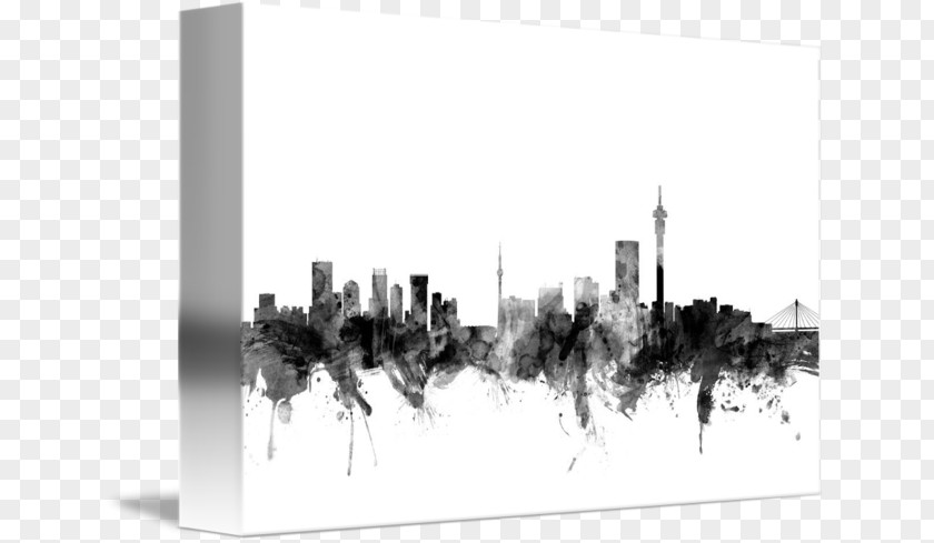 Johannesburg Skyline Canvas Print Gallery Wrap Art PNG