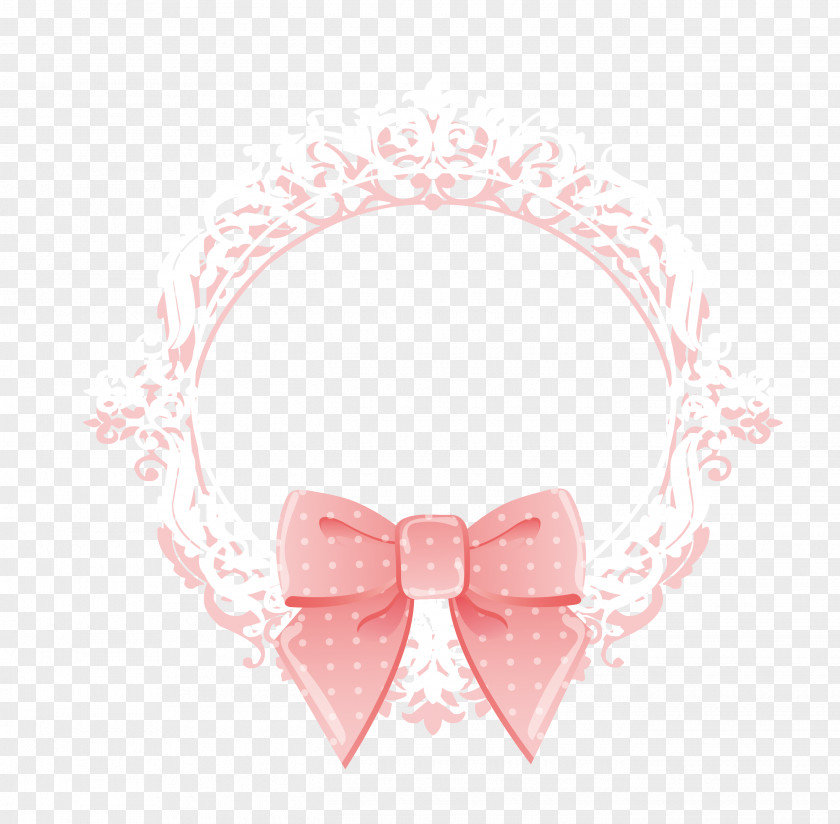 Vector Bow Pink Shoelace Knot Euclidean PNG