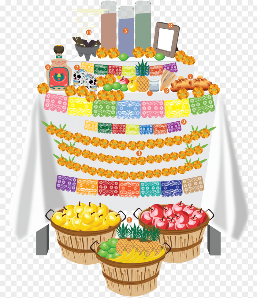 Altar Day Of The Dead Cake Ofrenda Food DePaulia PNG