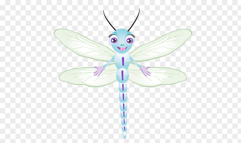 Cartoon Dragonfly Drawing Illustration PNG