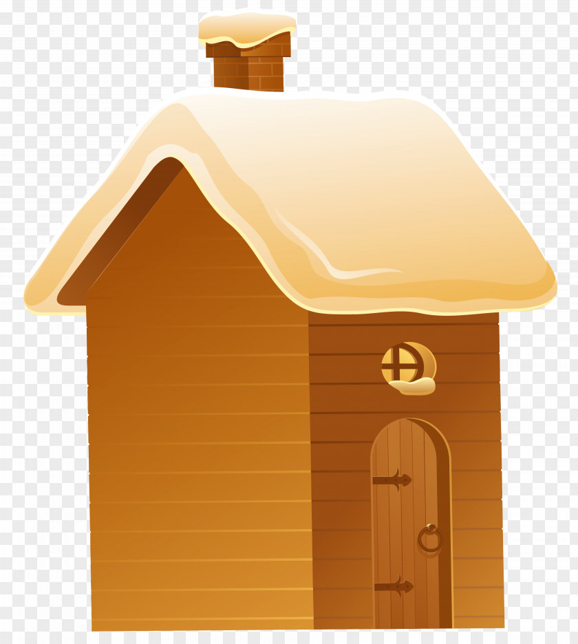 Snowy Winter House Picture Christmas Clip Art PNG