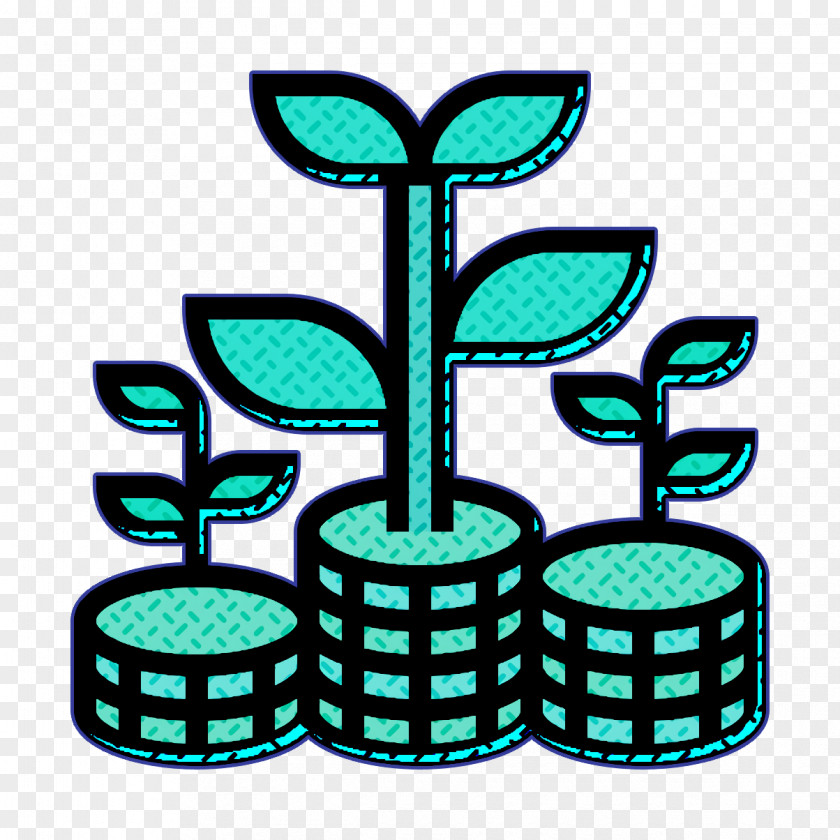 Growth Icon Saving And Investment Coin PNG