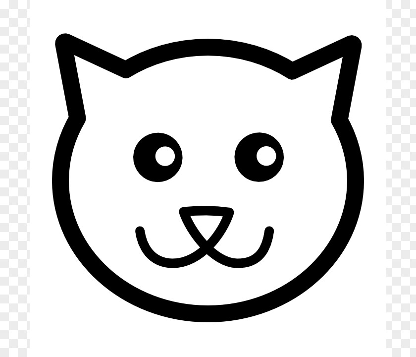 Public Domain Line Art Cat Kitten Drawing Jack-o-lantern Pattern PNG