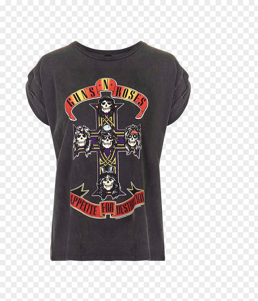 T-shirt Guns N' Roses Appetite For Destruction Top Fashion PNG