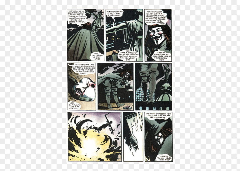 V For Vendetta Comics Comic Book Graphic Novel PNG