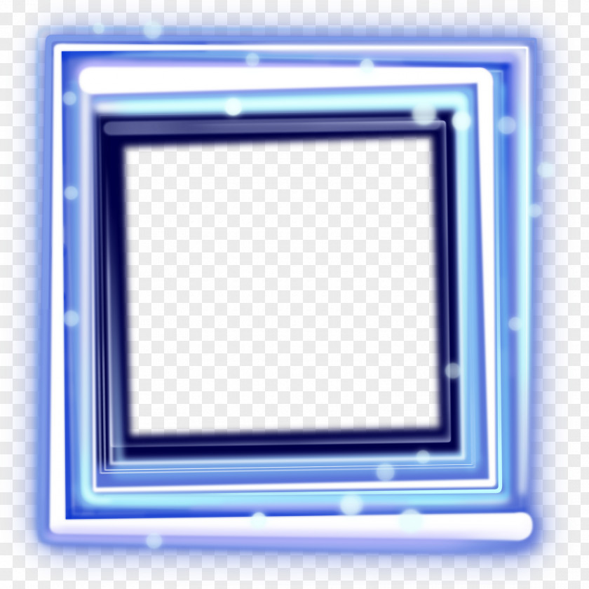 Blue Frame Picture Frames Photography PNG