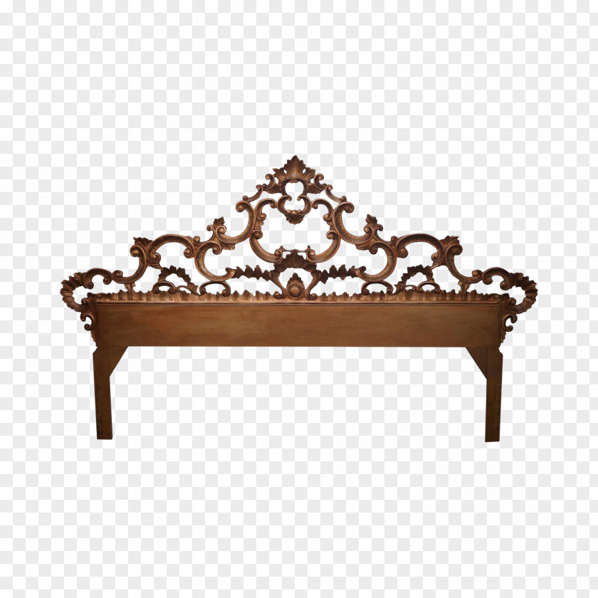 Table Headboard Rococo Bed Frame PNG