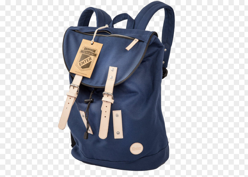 Backpack Handbag Canvas Blue PNG