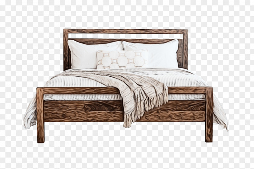 Duvet Nightstand Furniture Bed Frame Bedroom Wood PNG