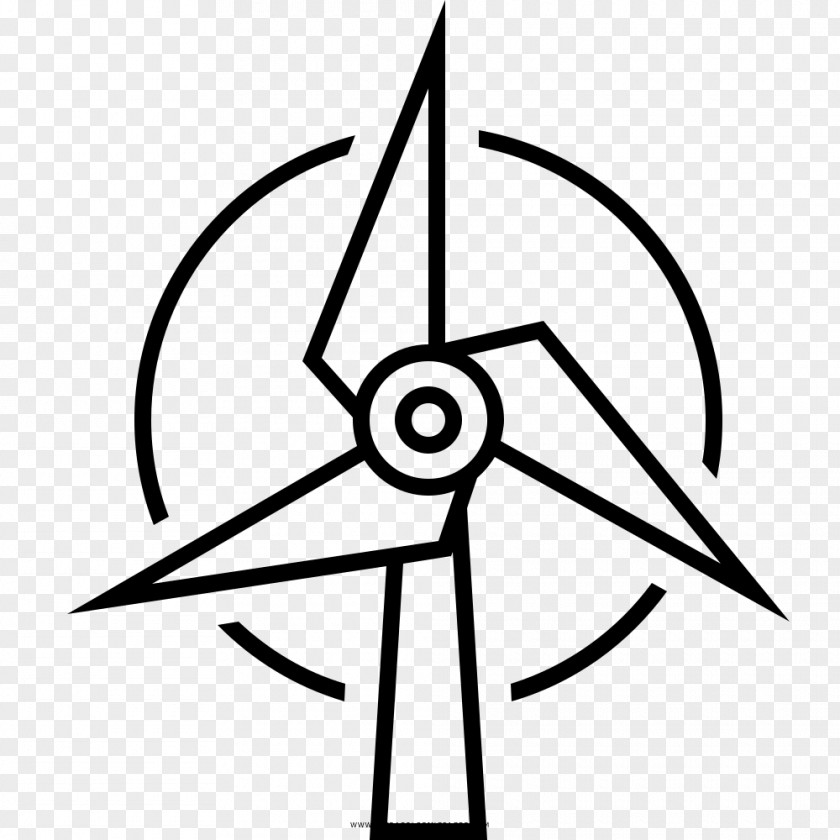 Energy Wind Power Turbina Eólica Turbine Drawing PNG