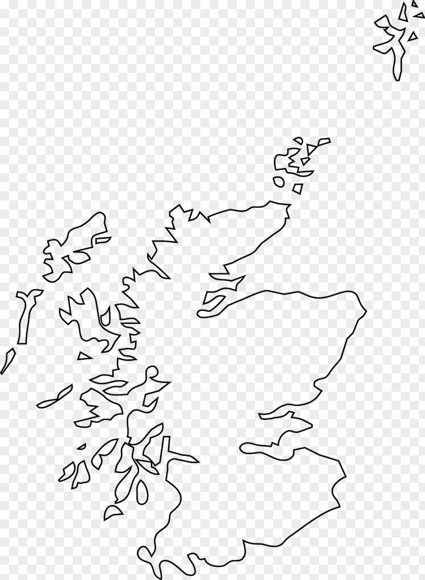 Map Scotland Blank Clip Art Vector Graphics PNG