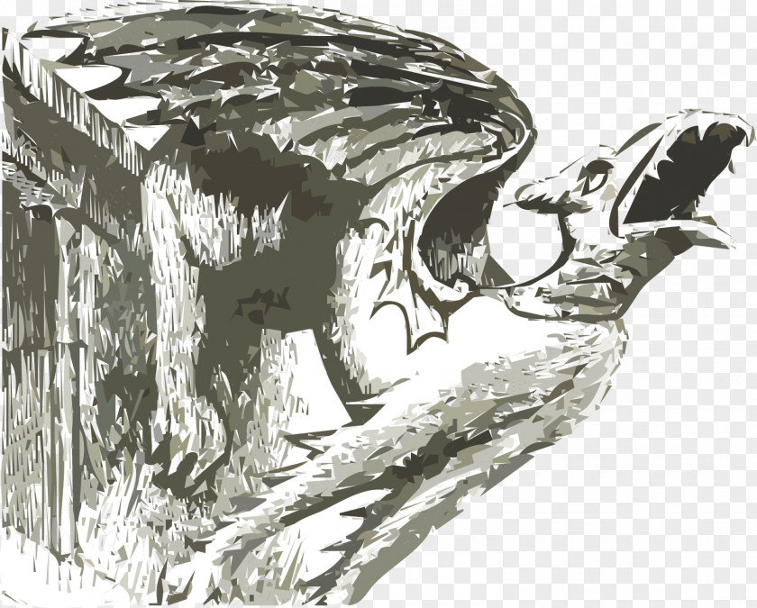 Vector Winged Monster Gargoyle Clip Art PNG