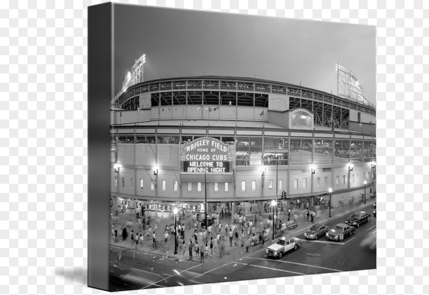 Wrigley Field Chicago Cubs Canvas Print PNG
