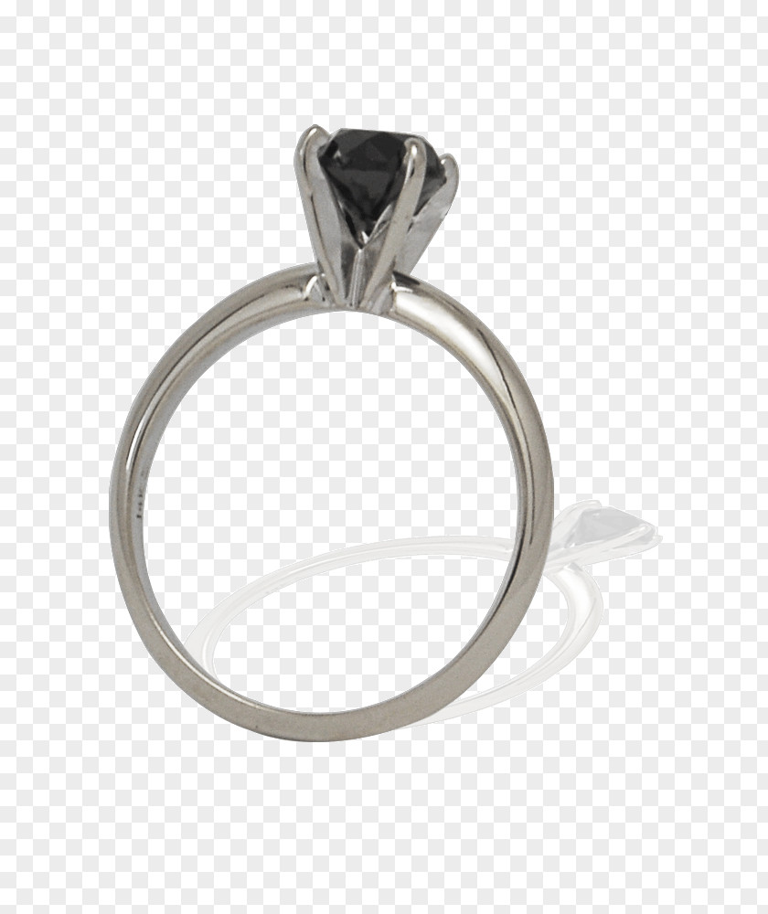 Black Ring Engagement Solitaire Solitär-Ring Diamond PNG