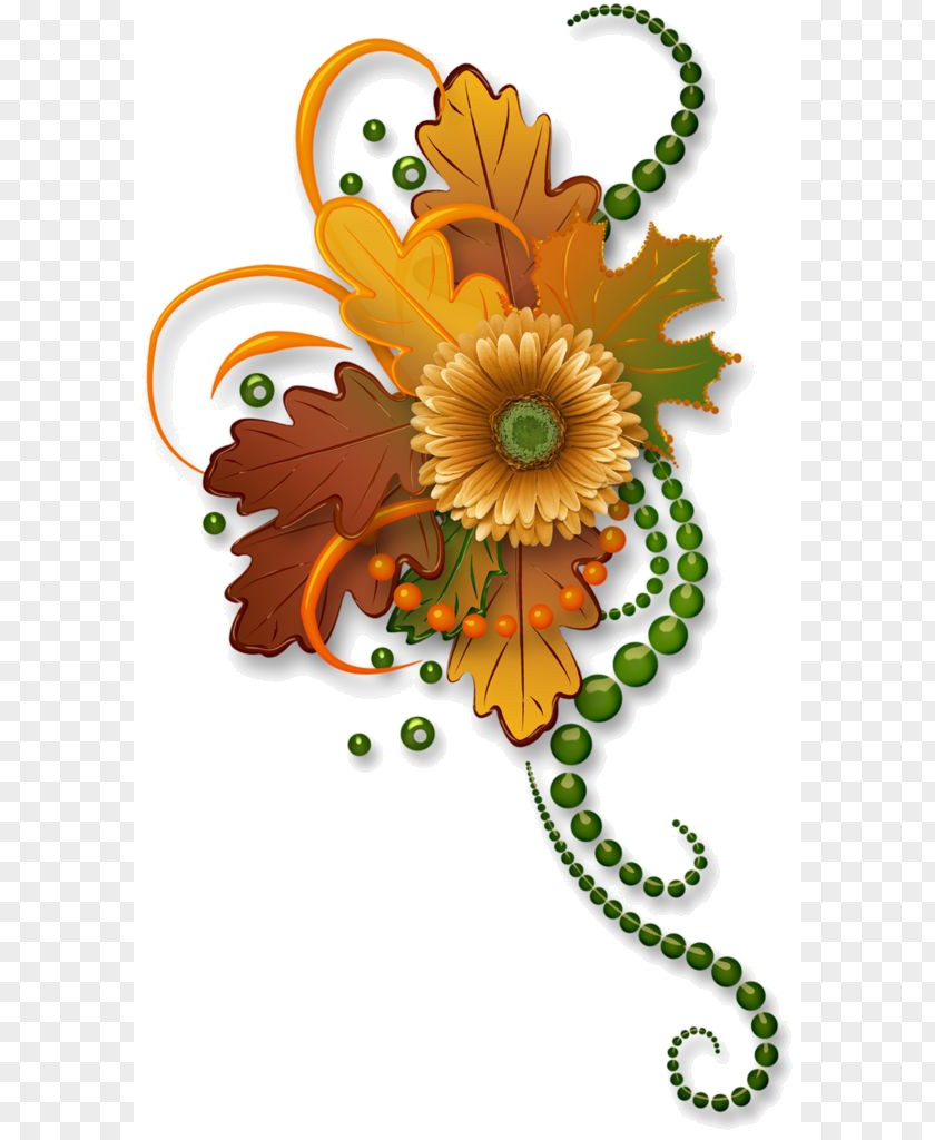 Falling Flowers Cut Floral Design Clip Art PNG