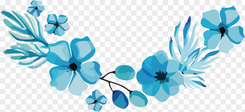 Flower Pollinator Petal Pollination Turquoise PNG