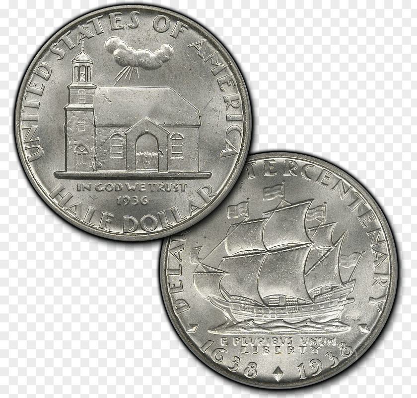 Half Dollar Coin Nickel Silver Cash Money PNG