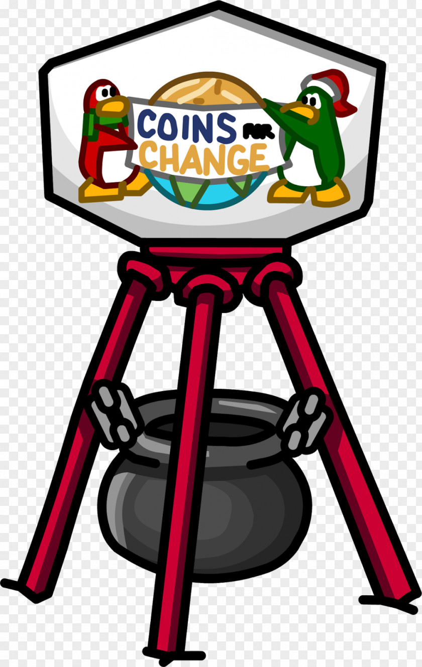 Holiday Party Club Penguin Island Coin Clip Art PNG
