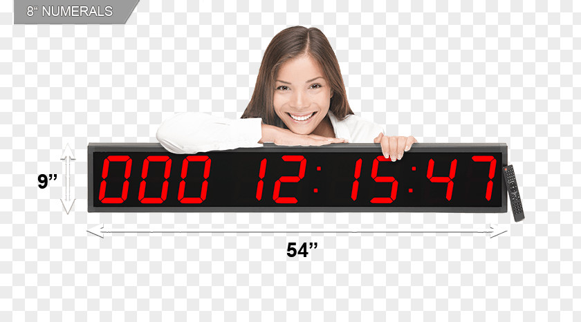 Large Led Clock With Date Display Device Alarm Clocks Dating Advice For Women: Getting The Love You Want Advertising Product PNG