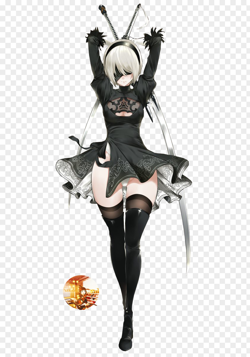 Nier: Automata Rendering Animation PNG