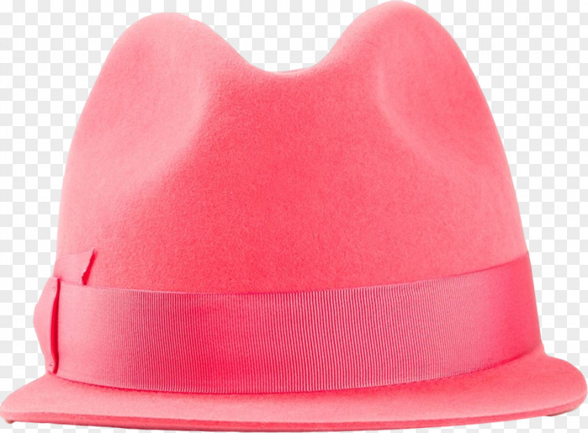 Pink Bunny Ears Hat Headgear PNG
