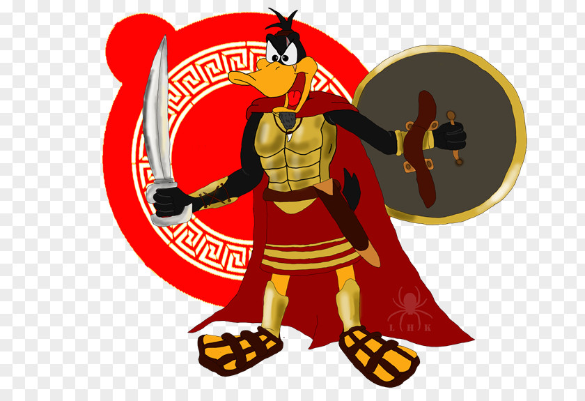 Duck Daffy Spartan Army Ancient Greece PNG