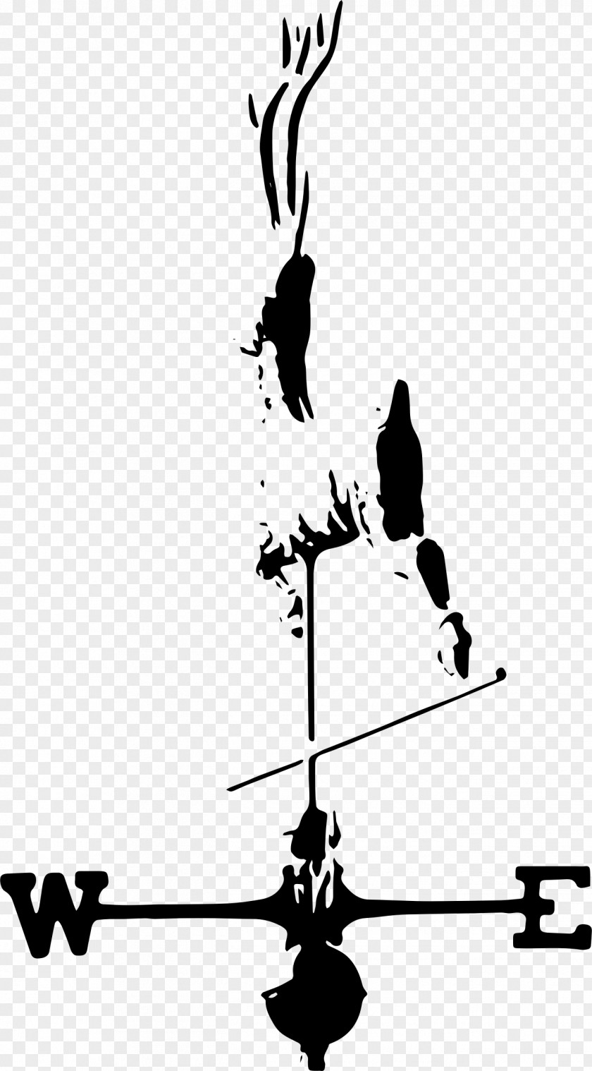Large Deer Head Weather Vane Roof Point Architectural Engineering Clip Art PNG