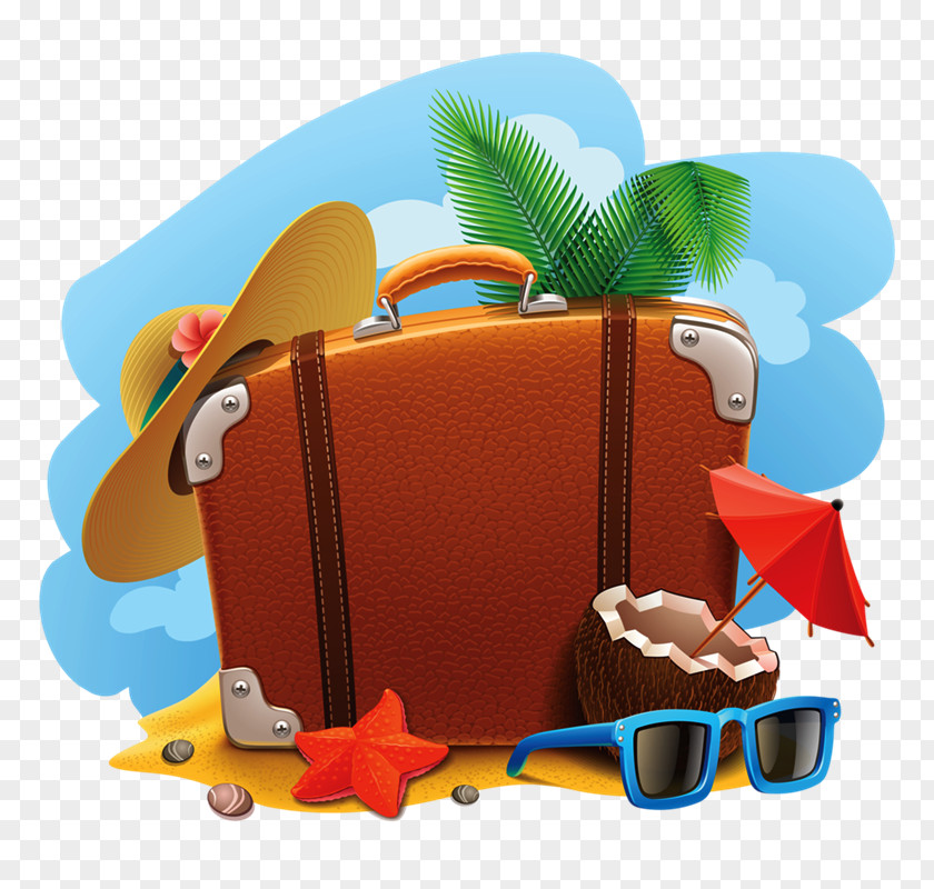 Vacation Travel Suitcase PNG
