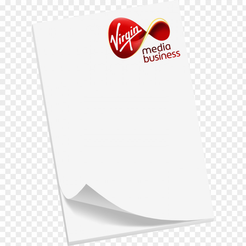 White Sticky Note Paper Brand Virgin Media PNG