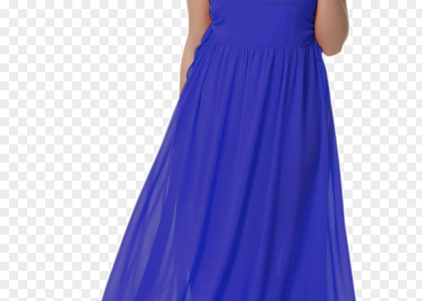 Blue Evening Gown Cocktail Dress Satin Electric PNG