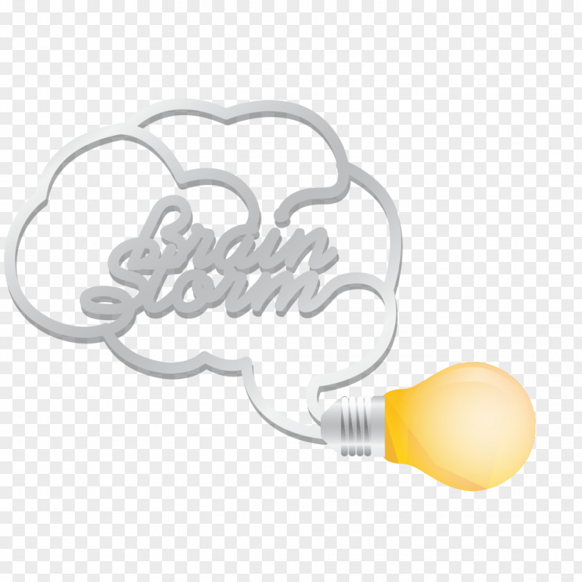 Brain Bulb Brainstorming Vector Material Cerebrum PNG