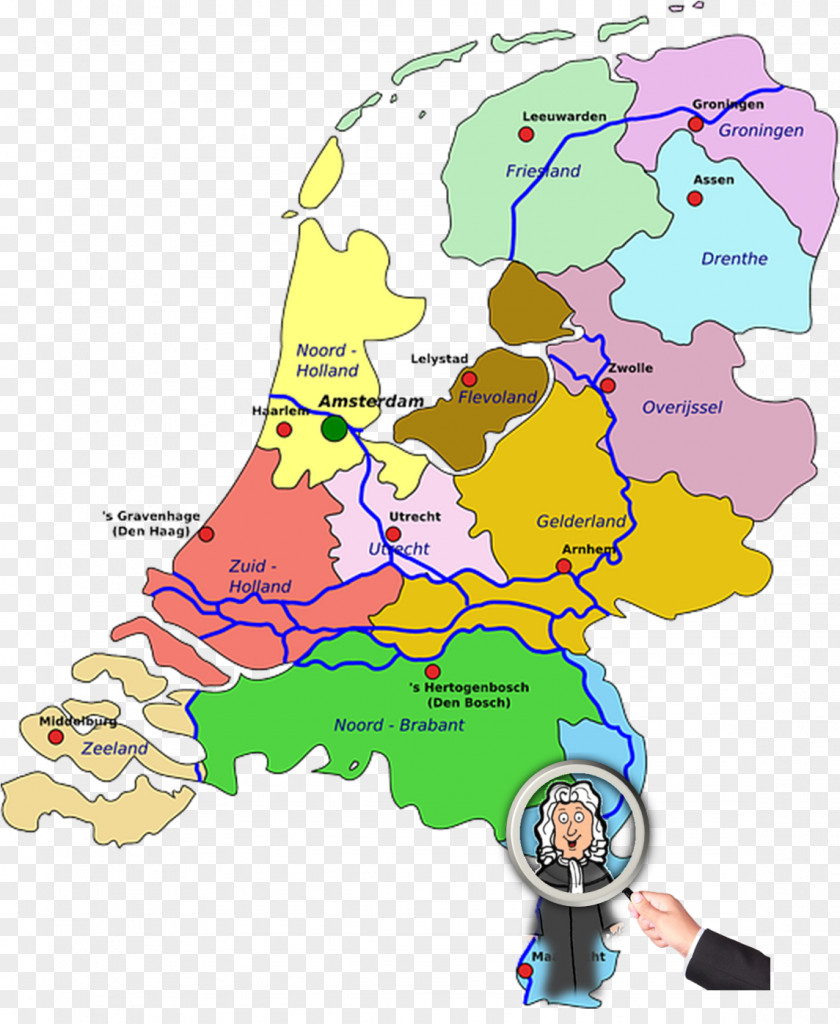 Map Provinces Of The Netherlands World Clip Art PNG