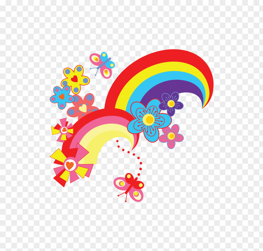 Rainbow Week Happiness Clip Art PNG
