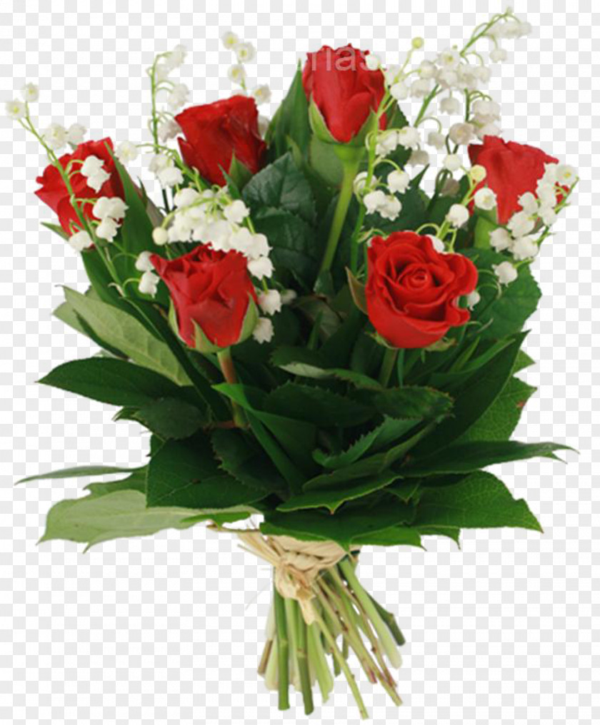 Bouquet Lily Of The Valley Flower Garden Roses May 1 PNG