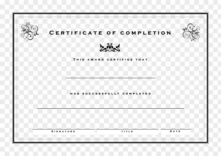 Certificate Template Microsoft Word Of Attendance Excel Portable Document Format PNG