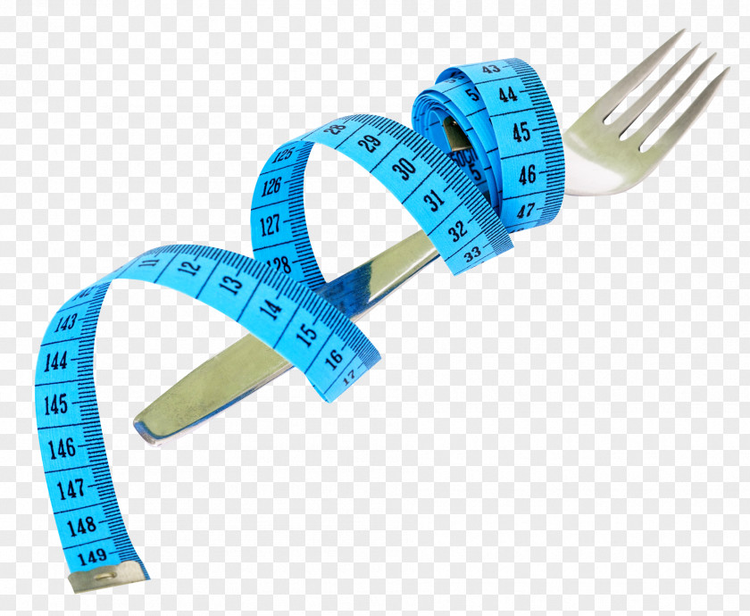 Fork And Measuring Tape Measurement Measure Nutrition PNG