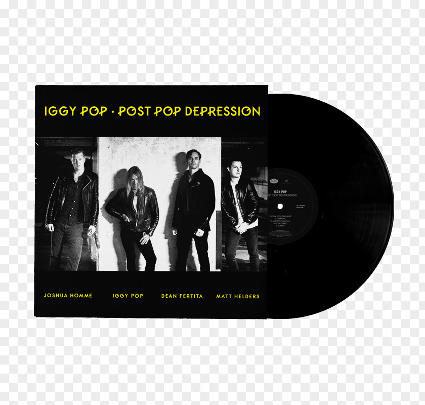 Iggy Pop Post Depression The Idiot Album Phonograph Record Gardenia PNG
