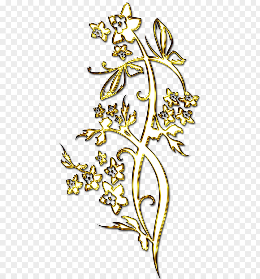Leaf Floral Design Plant Stem Font PNG