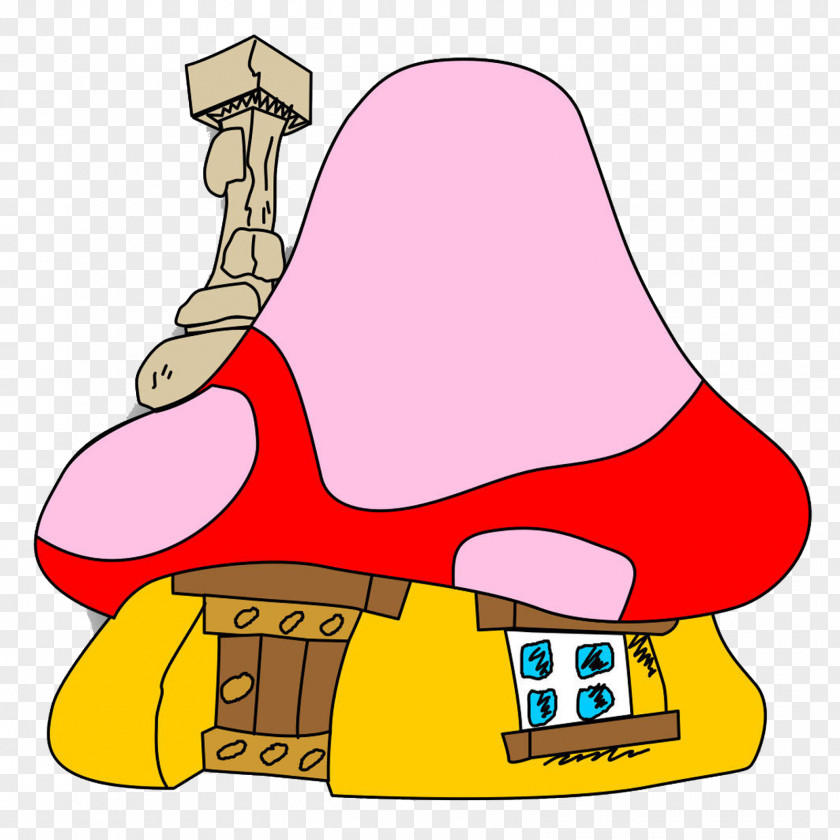 Mushroom House Brainy Smurf Papa Grouchy Smurfette Clip Art PNG