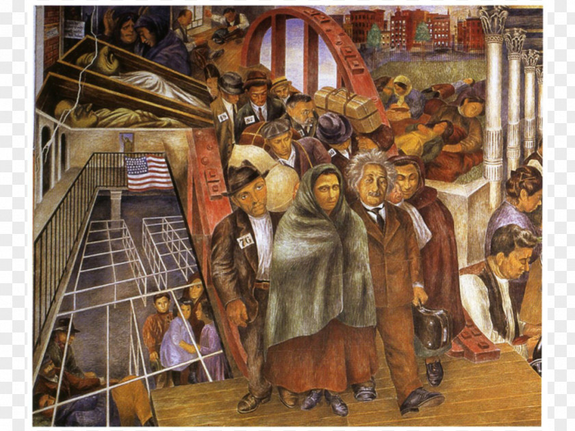 Painting Roosevelt The Riveter (mural Study, Bronx, New York Central Postal Station) Artist PNG