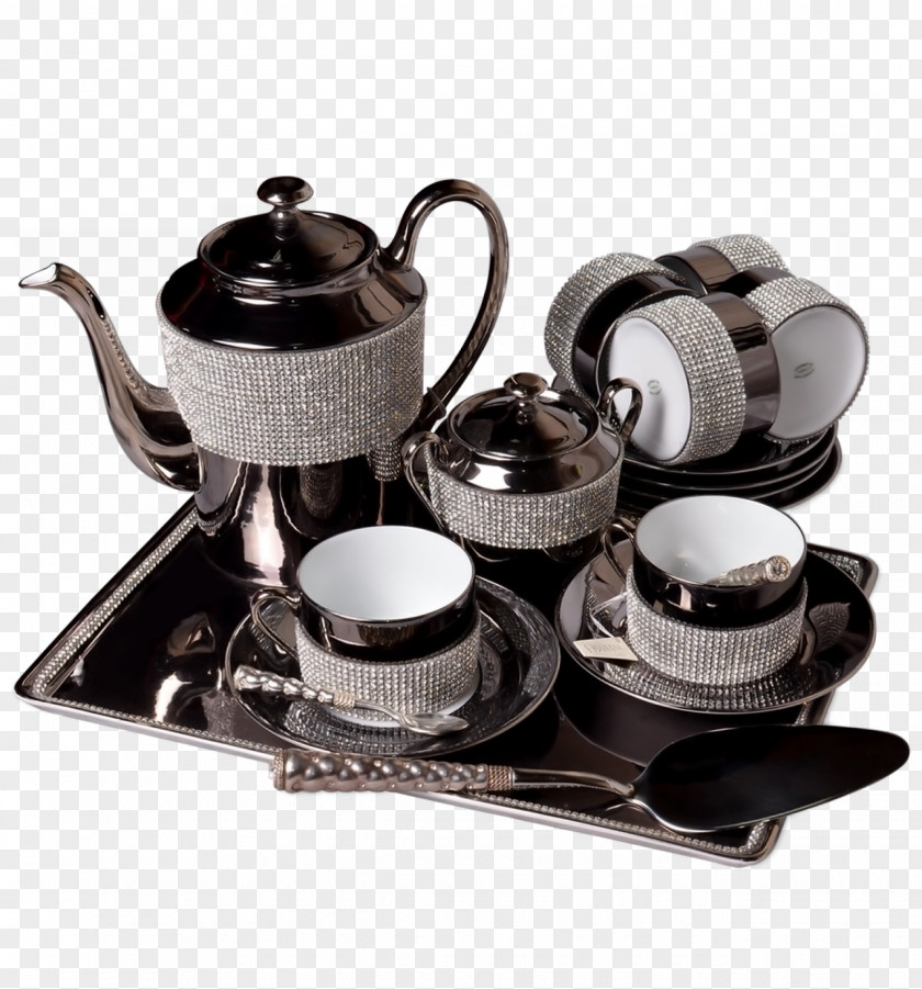 Tea Set Service De Table Kettle Teapot PNG