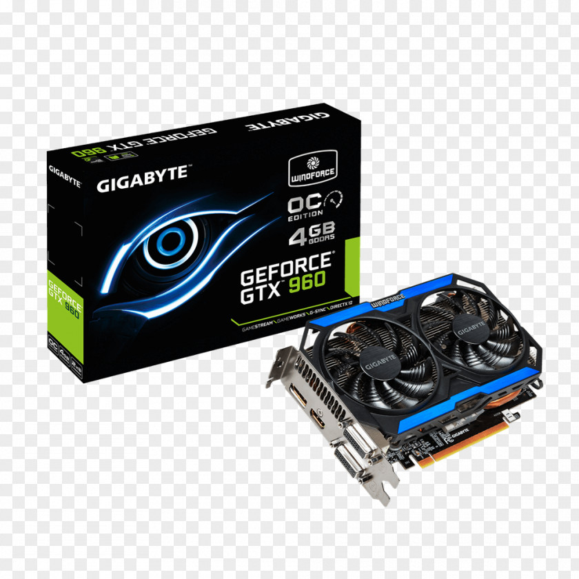 2 GBGDDR5 SDRAM Graphics Processing Unit Gigabyte TechnologyNvidia Cards & Video Adapters EVGA GeForce GTX 960 SuperSC ACX 2.0+ Card PNG