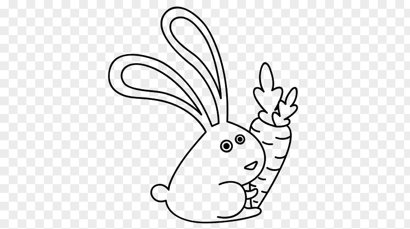 Carrot Drawing Bugs Bunny Coloring Book Motif PNG